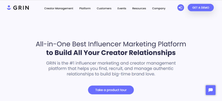 marketing influencer platform - Grin