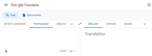 machine translation - Google translate