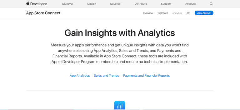 mobile analytics tools - App Analytics Apple